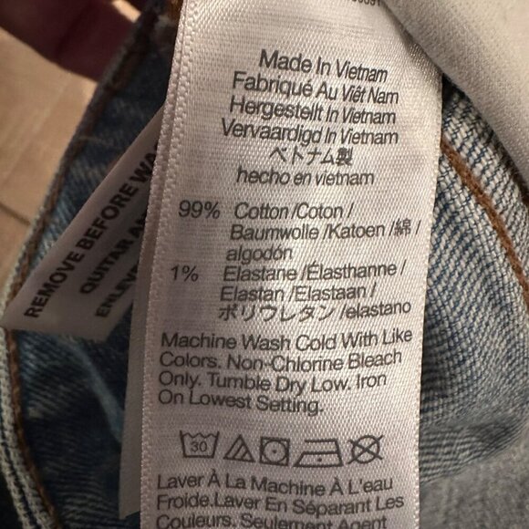 MADEWELL WOMENS DENIM JEANS CURVY PERFECT VINTAGE JEAN SIZE 23 - Picture 8 of 9